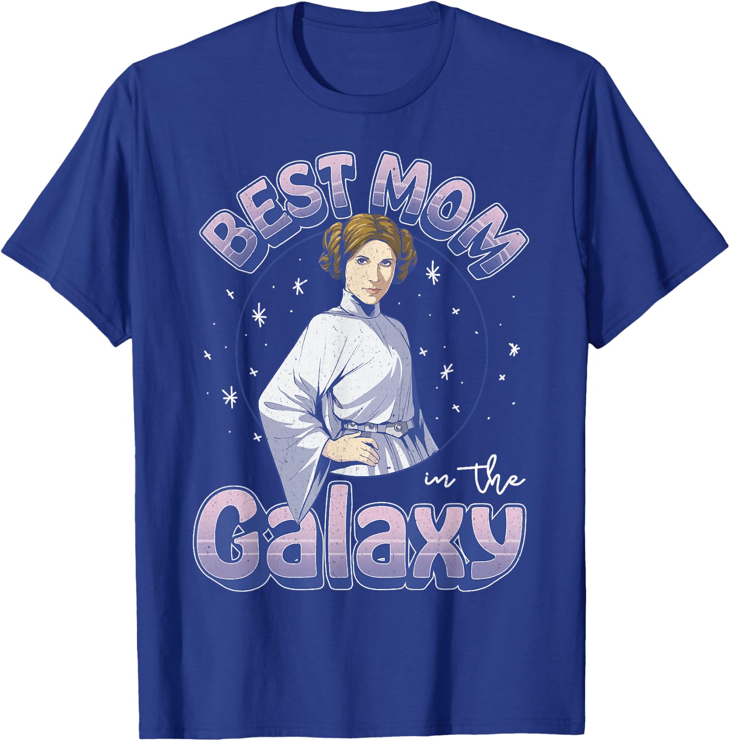 Star Wars Mother's Day Best Mom In The Galaxy Princess Leia T-Shirt - T-Shirt | Royal