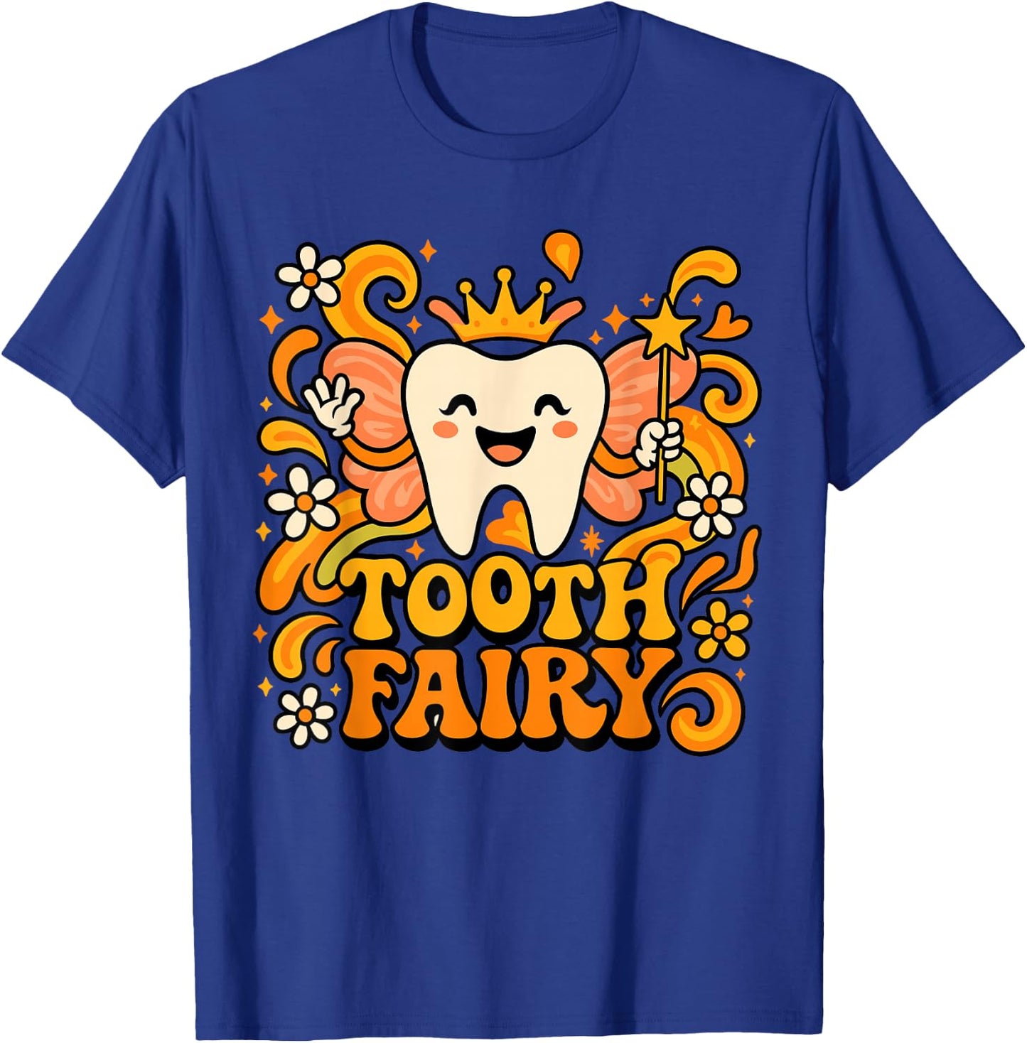 Halloween Tooth Fairy Costume, Cute Spooky Dental Assistant T-Shirt - T-Shirt | Royal