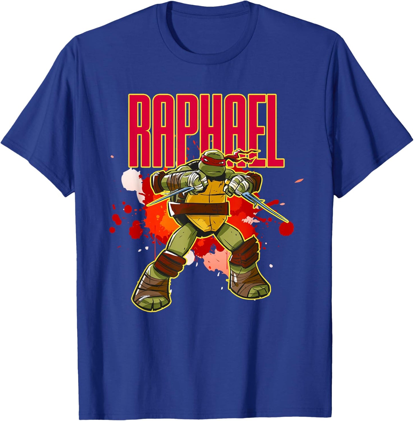 Raphael - Red Splatter Paint T-Shirt - T-Shirt | Royal