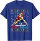 Merry Pinmas Ugly Christmas Santa Claus Wrestling Boys Men T-Shirt - T-Shirt | Royal