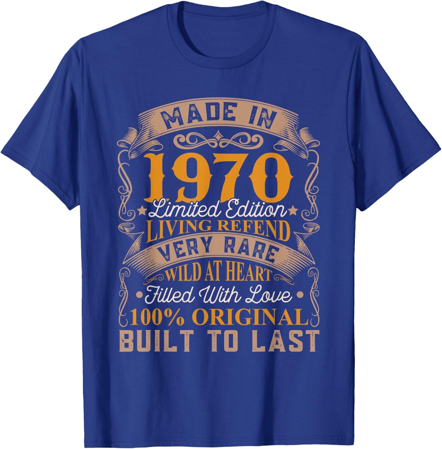 Made In 1970 Limited Edition 52th Birthday Living Legend T-Shirt - T-Shirt | Royal