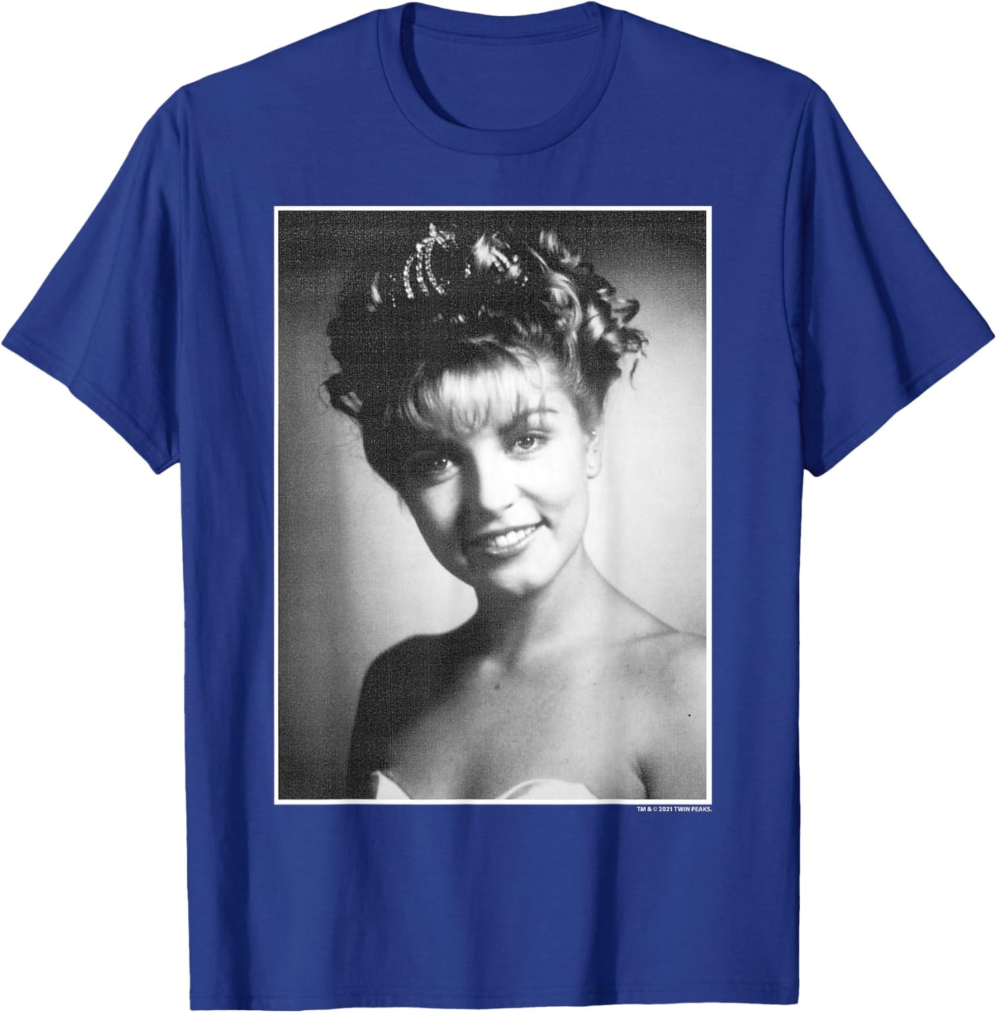 Twin Peaks Laura Palmer Black & White Photo T-Shirt - T-Shirt | Royal
