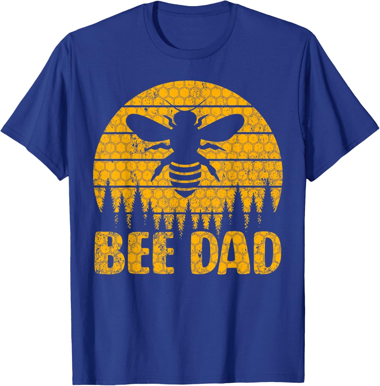 Bee Vintage Beekeeper Keeping Bee Dad Father's Day T-Shirt - T-Shirt | Royal