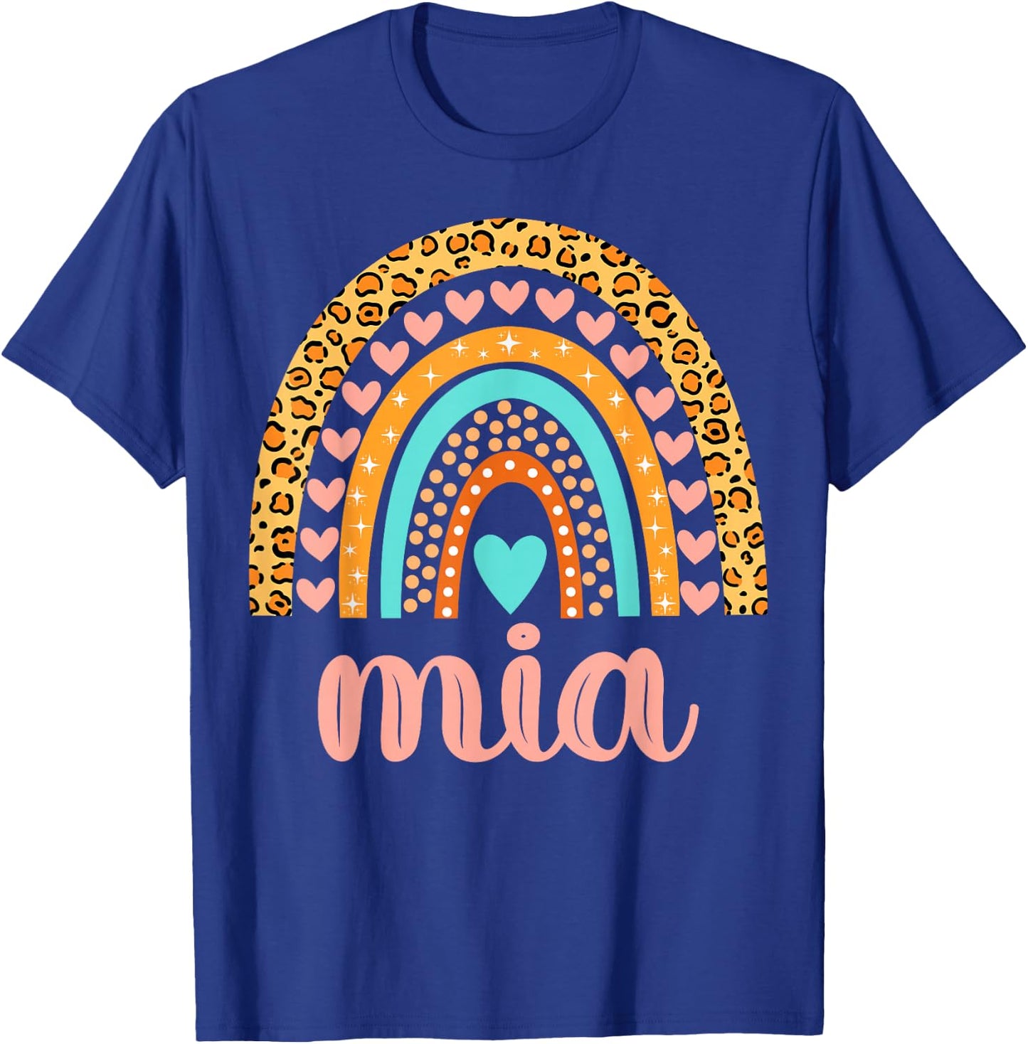 Mia Mia Name Birthday Shirt Gift T-Shirt - T-Shirt | Royal
