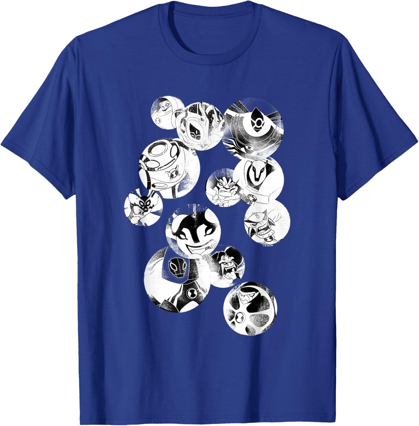 Ben 10 Ultimate Alien: Cosmic Destruction Hero Bubbles Faded T-Shirt - T-Shirt | Royal