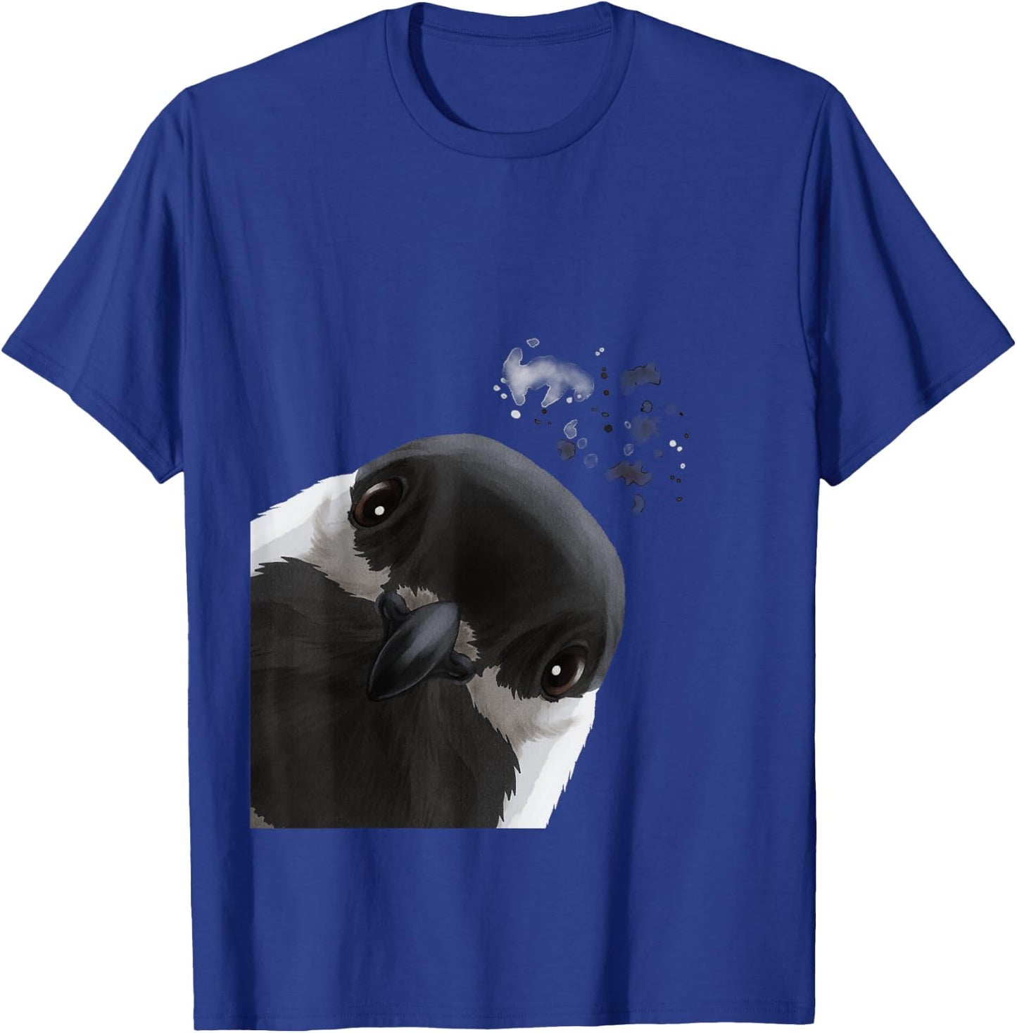 Funny Curious Chickadee Bird T-Shirt - T-Shirt | Royal