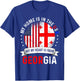 Georgian American Patriot Heart is from Georgia Flag T-Shirt - T-Shirt | Royal
