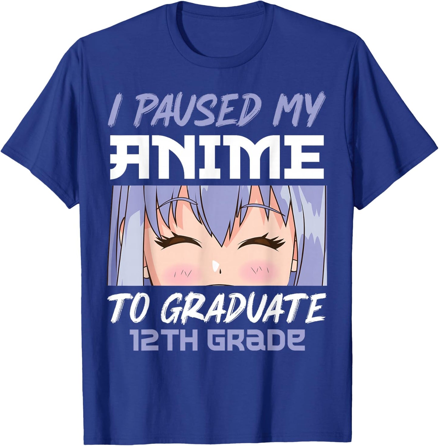 Graduation 12th grade Class 2022 Anime Graduate Girls T-Shirt - T-Shirt | Royal