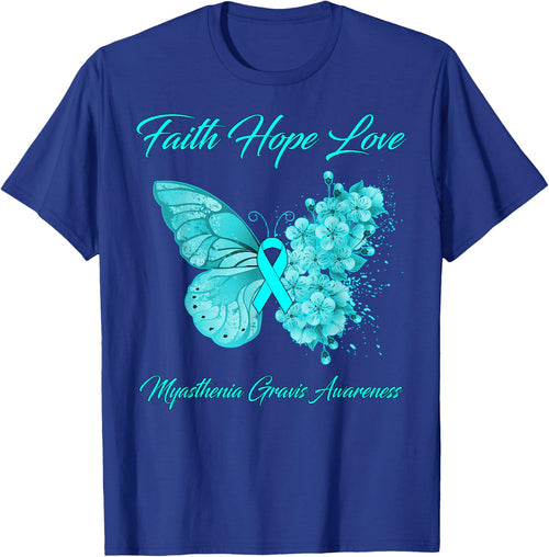 Butterfly Faith Hope Love Myasthenia Gravis Awareness
