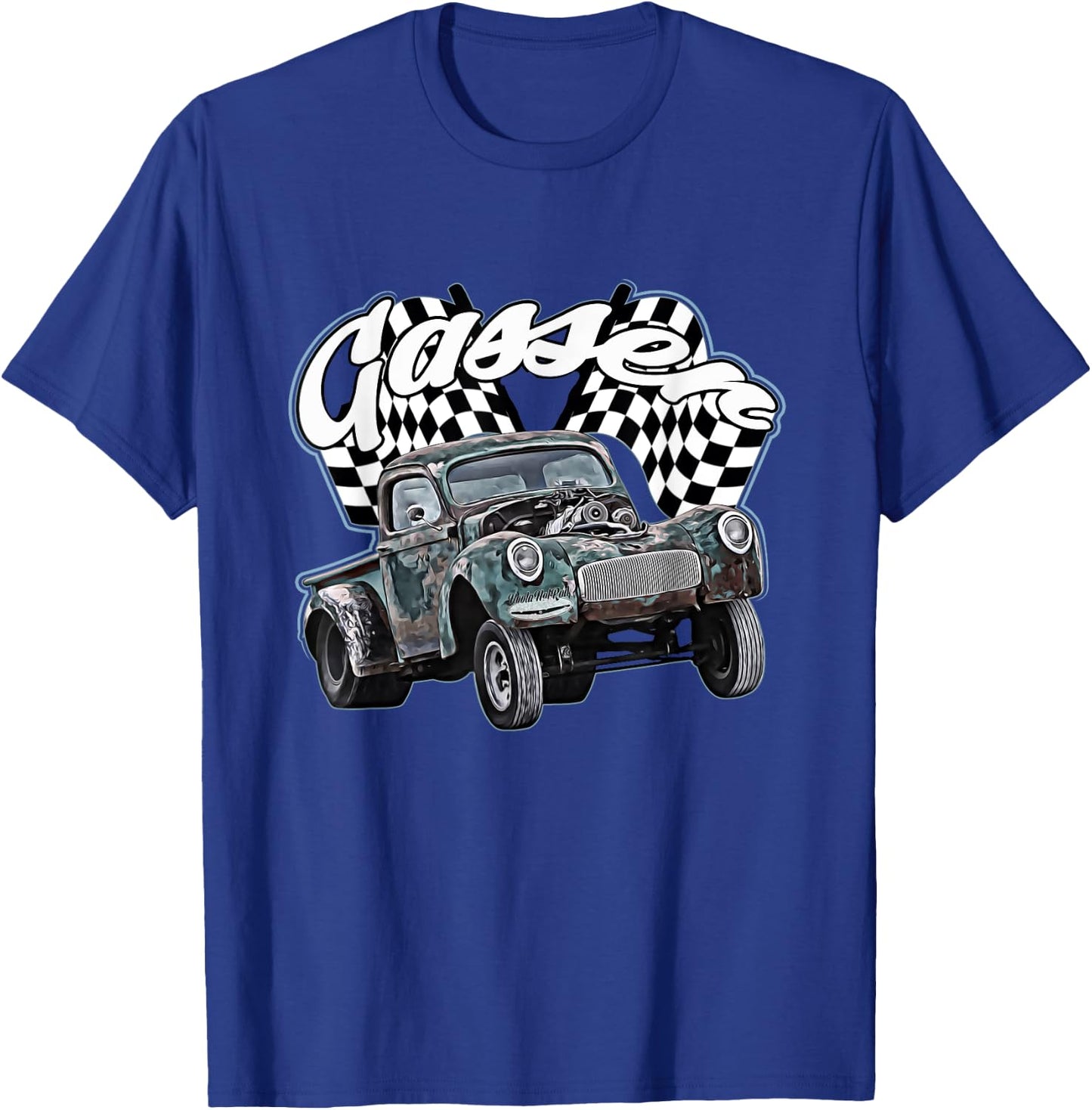 1940s Gasser Truck,Dragster,Dragrace,Rat Rod,rusty pickup,40 T-Shirt - T-Shirt | Royal