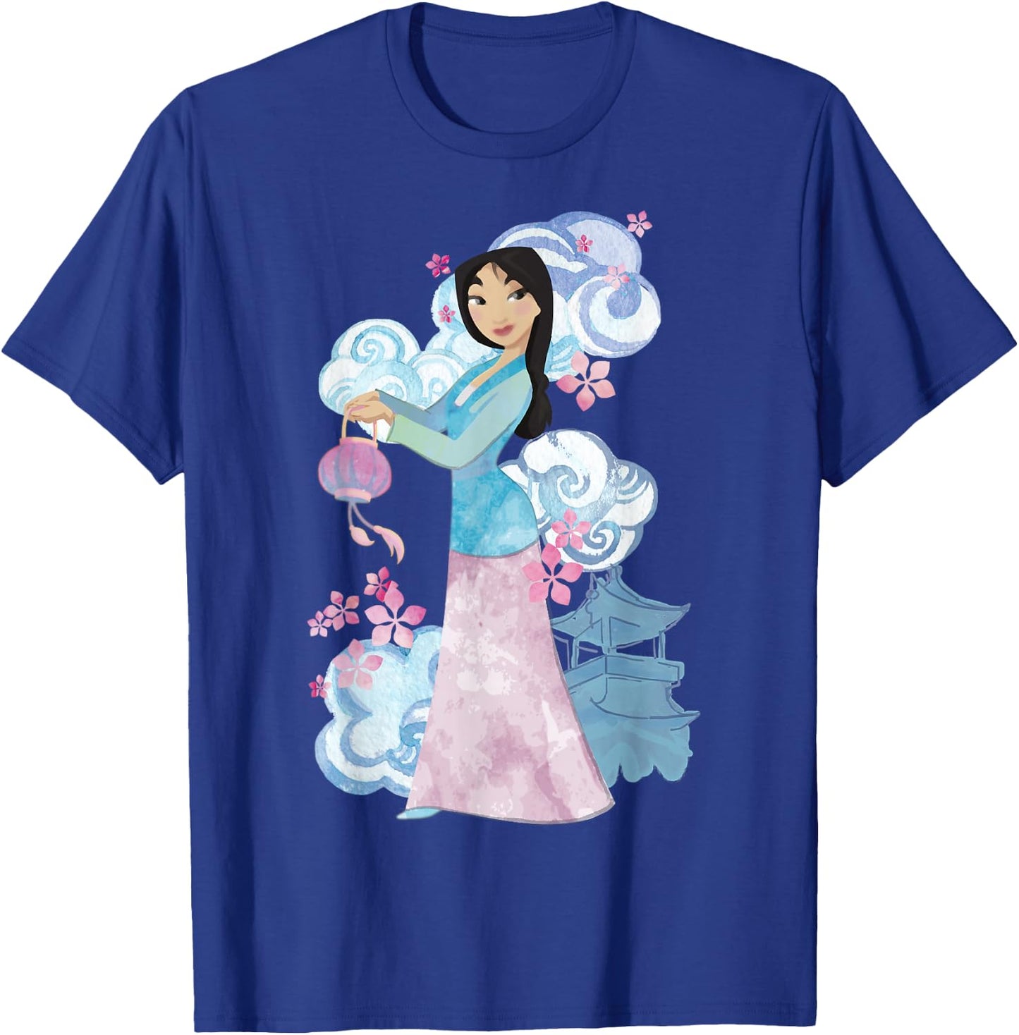 Disney Mulan Watercolor Portrait Small T-Shirt - T-Shirt | Royal