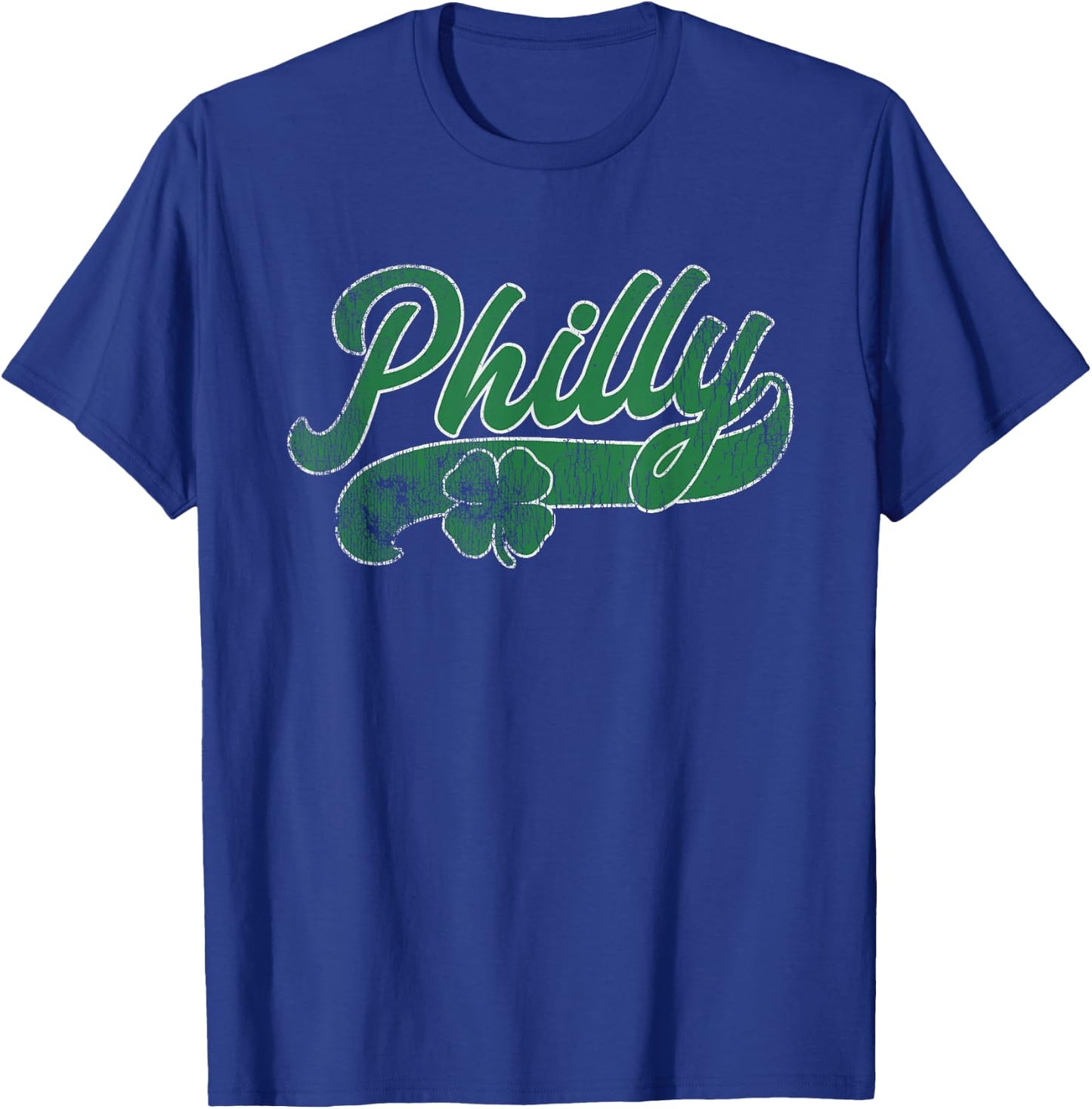 Philly Philadelphia Shamrock St. Patrick's Day Gift Irish T-Shirt - T-Shirt | Royal