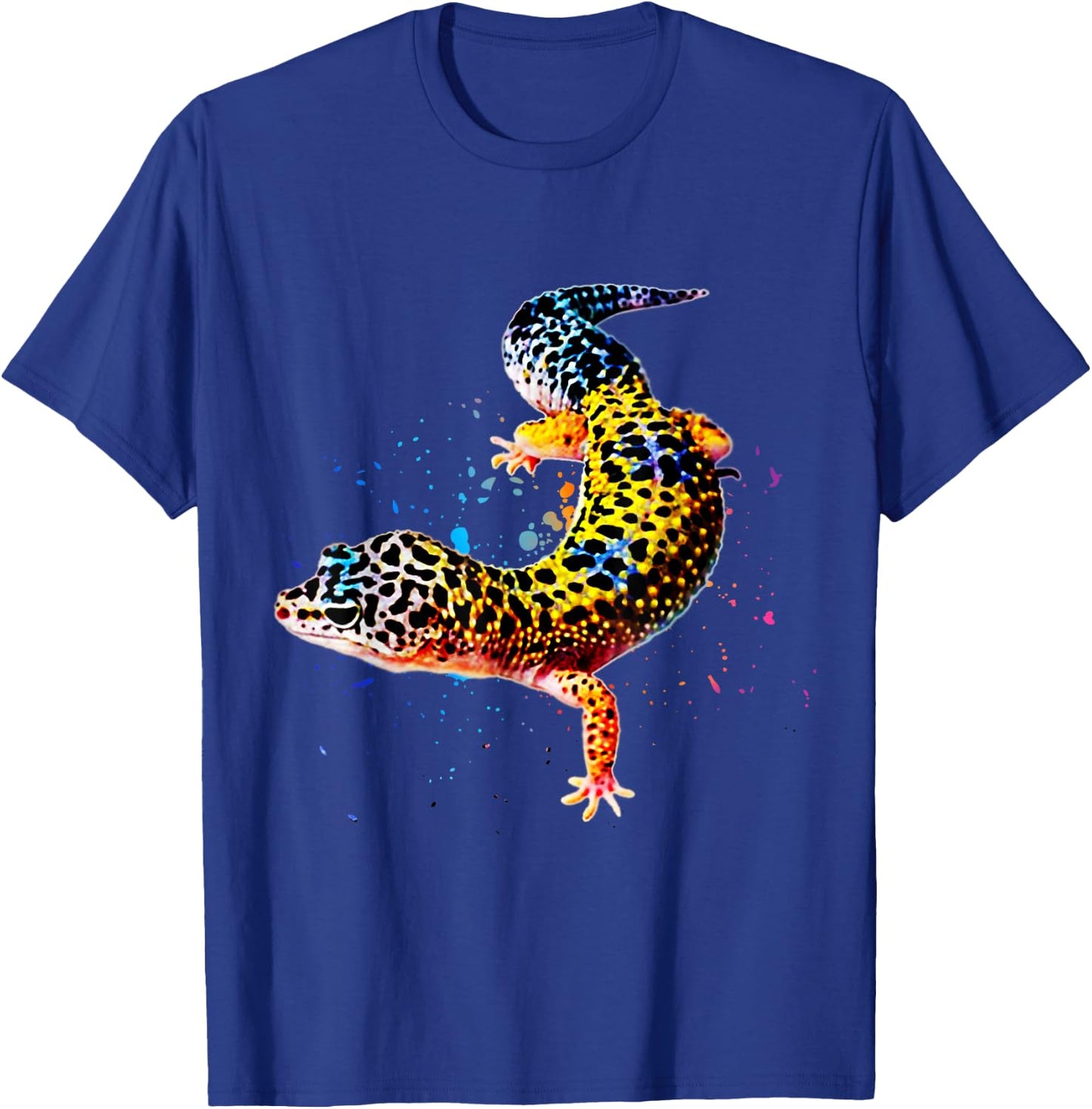 Leopard Gecko Watercolor Reptile Keeper Gecko Fan T-Shirt - T-Shirt | Royal