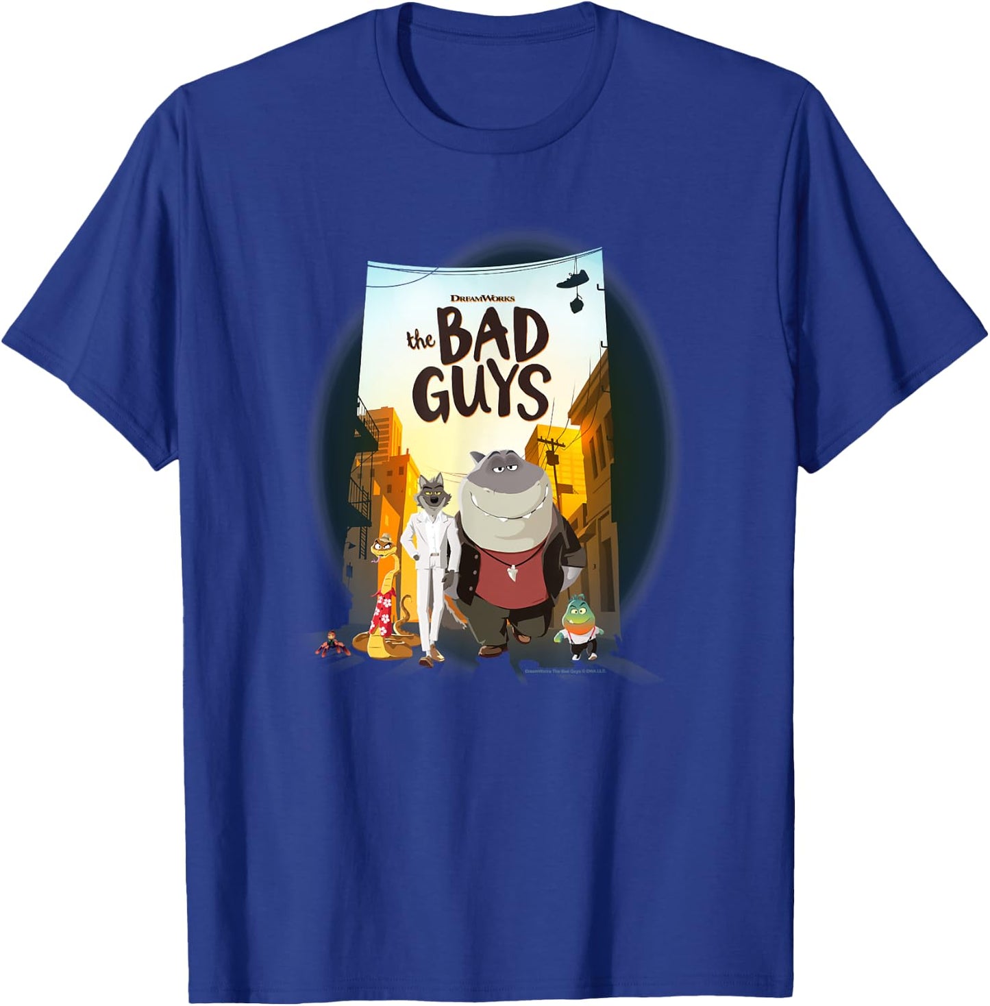 The Bad Guys Group Movie Poster Alternate T-Shirt - T-Shirt | Royal
