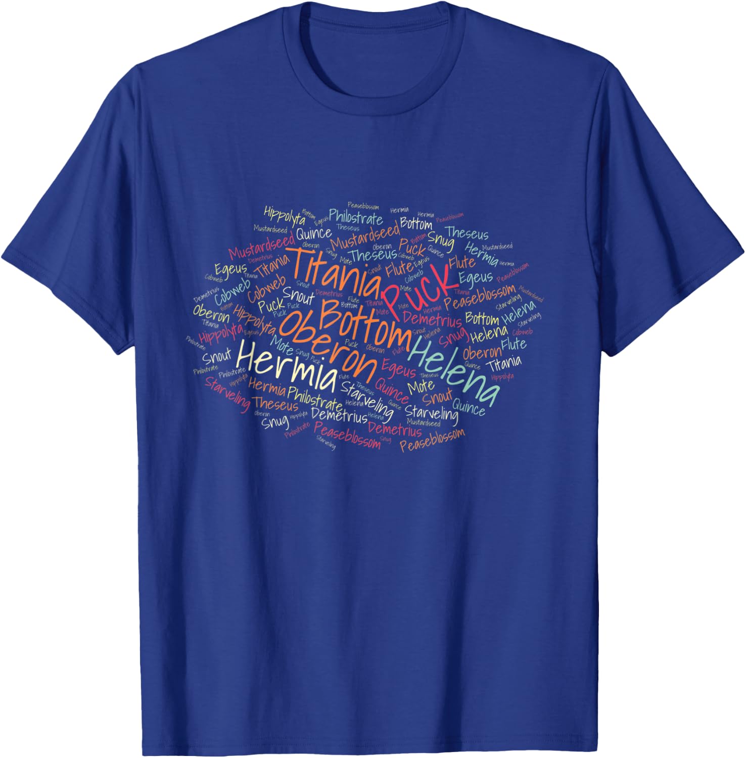 A Midsummer Night's Dream Character Cloud Men Women Kids T-Shirt - T-Shirt | Royal
