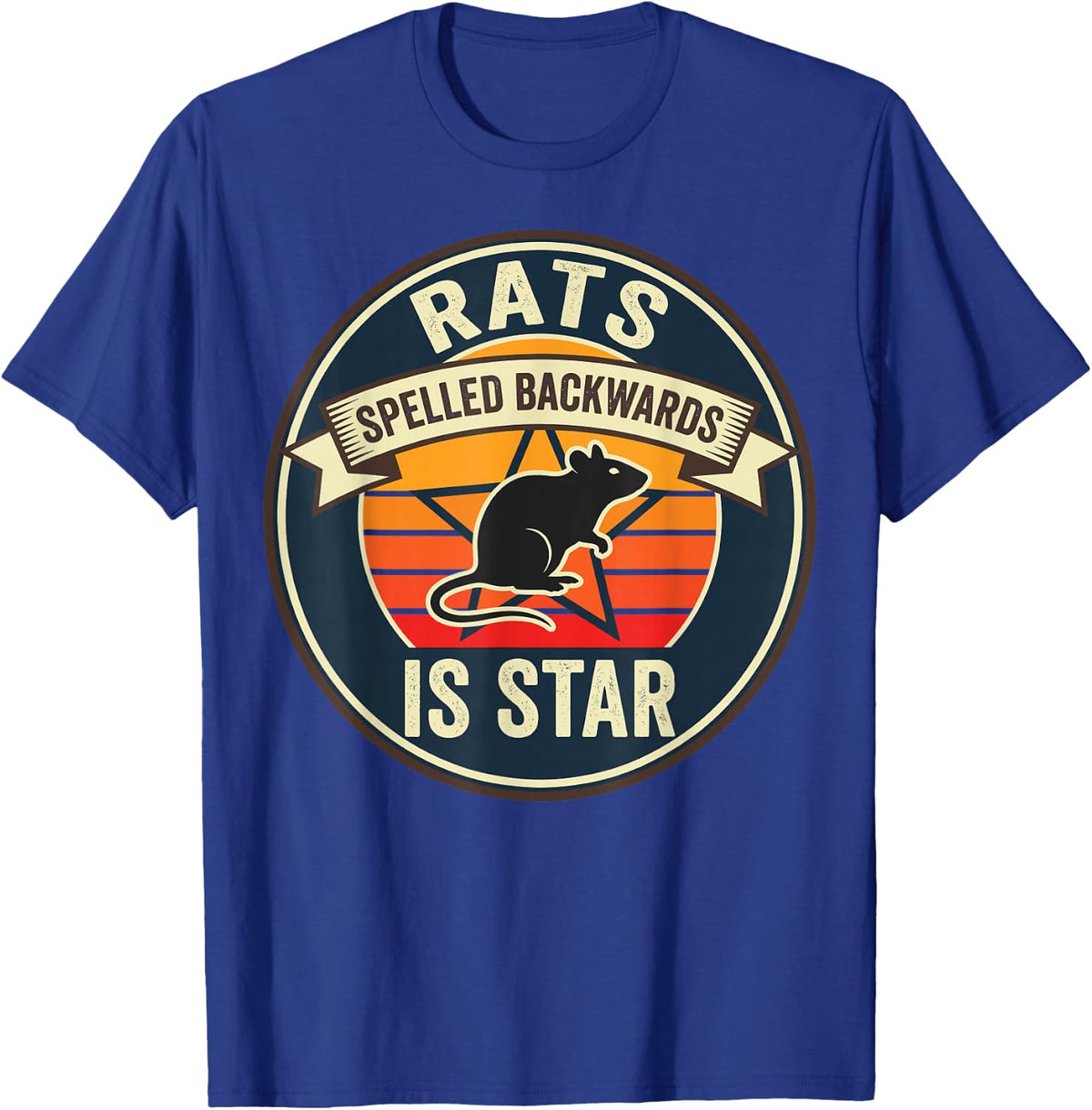 Rats Spelled Backwards is Star Rat Meme Rat Lover Animal Men T-Shirt - T-Shirt | Royal