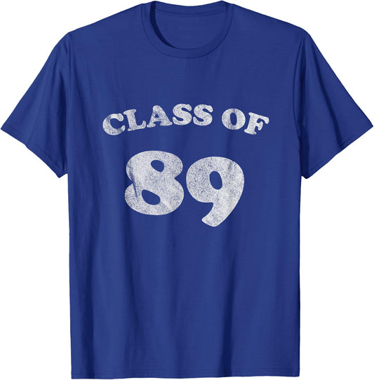 1989 Retro Class of 89 T-Shirt - T-Shirt | Royal