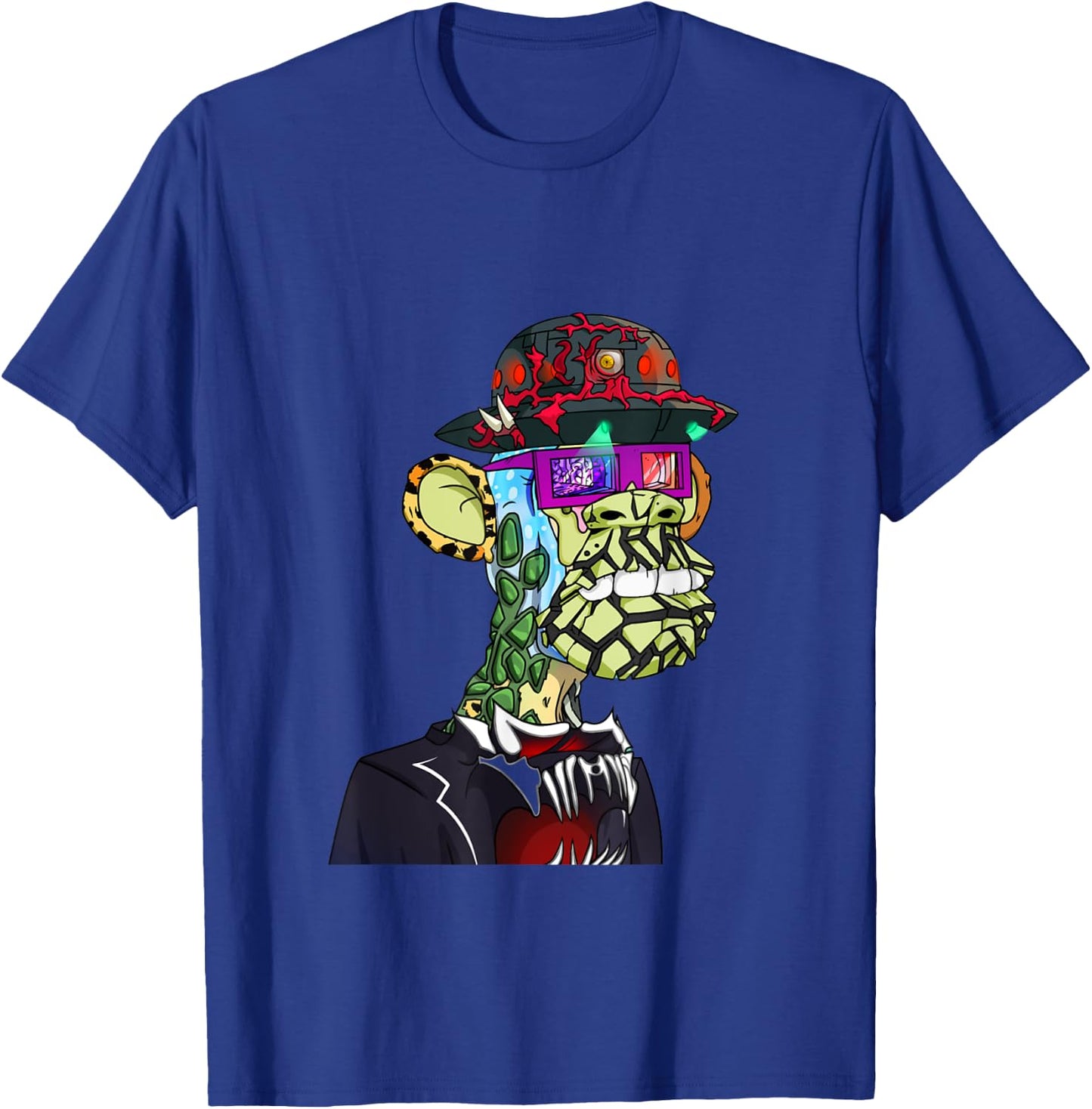 MAYC #24408 Funny Glasses APE NFT T-Shirt - T-Shirt | Royal