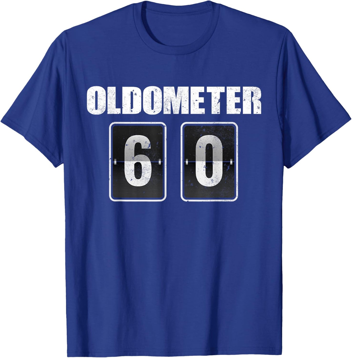 Funny 60th Birthday Party 60 yrs Old Joke Odometer Cars T-Shirt - T-Shirt | Royal