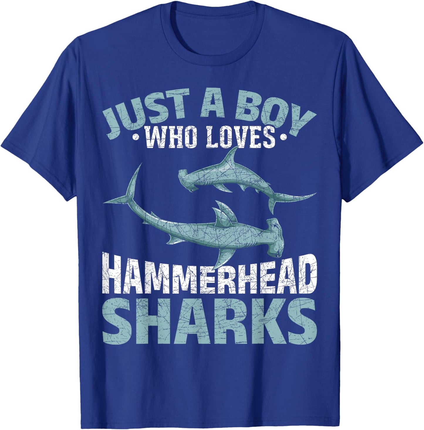 Just A Boy Who Loves Hammerhead Sharks Predator Hammerhead T-Shirt - T-Shirt | Royal