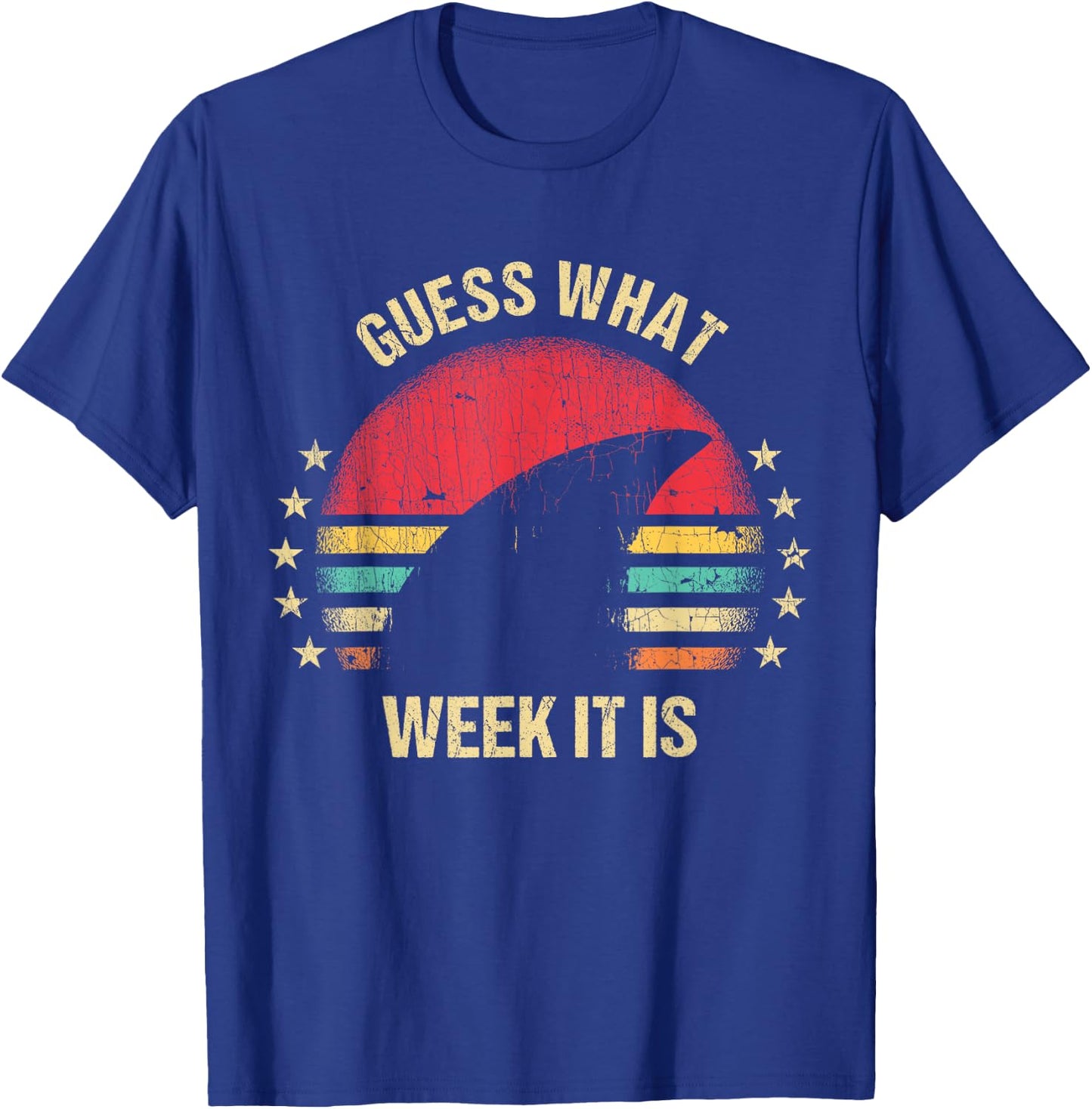 Guess What Week It Is Funny Shark Gift , & Kids T-Shirt - T-Shirt | Royal