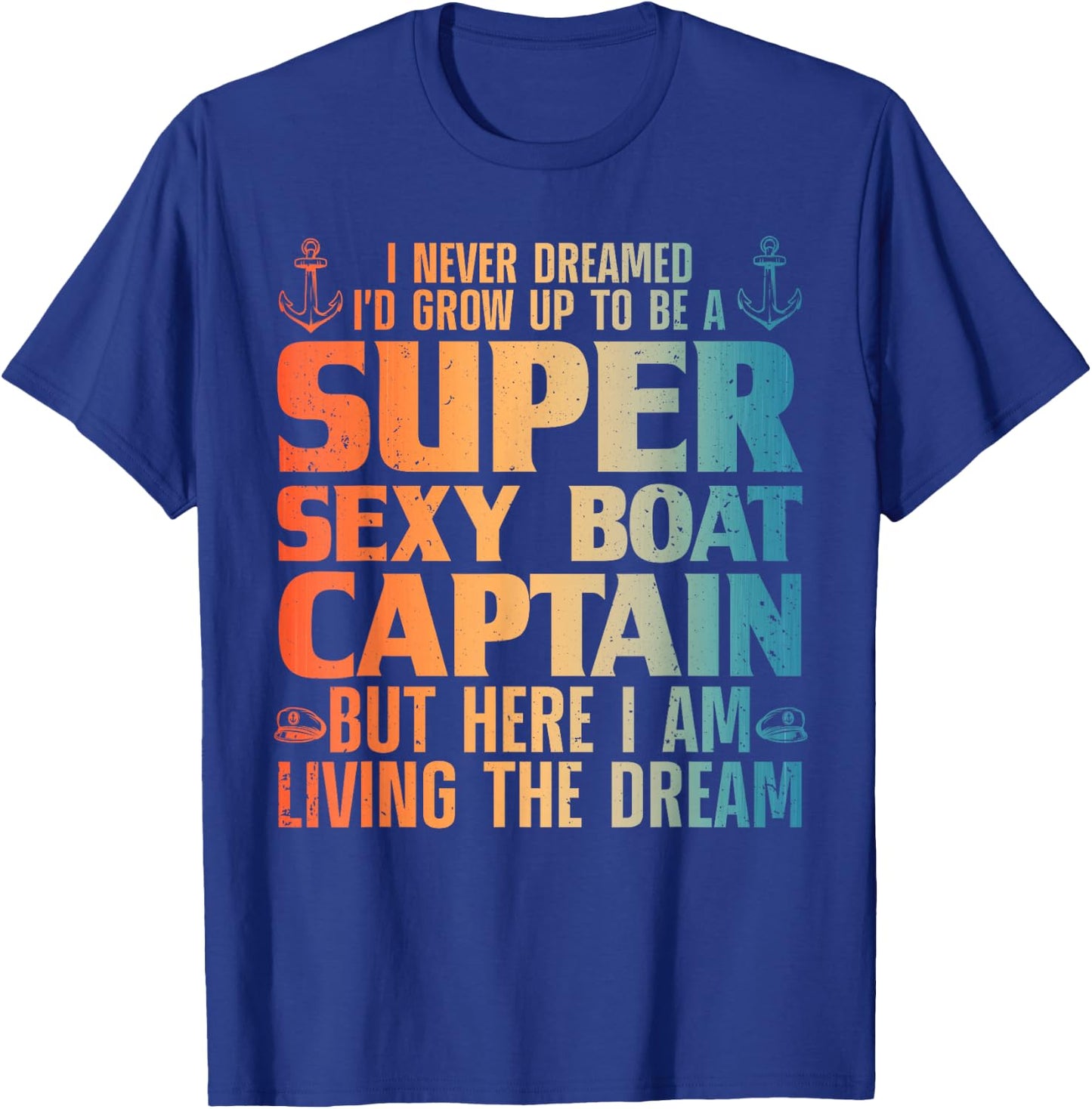 Cool Boat Captain Women Sail Pontoon Boating Boater T-Shirt - T-Shirt | Royal