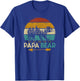 Father's Day Papabear Funny Dad Baby Bear Retro Vintage T-Shirt - T-Shirt | Royal