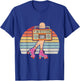 Vintage Retro 80's Rollerskates Roller Skating Disco Girl T-Shirt - T-Shirt | Royal
