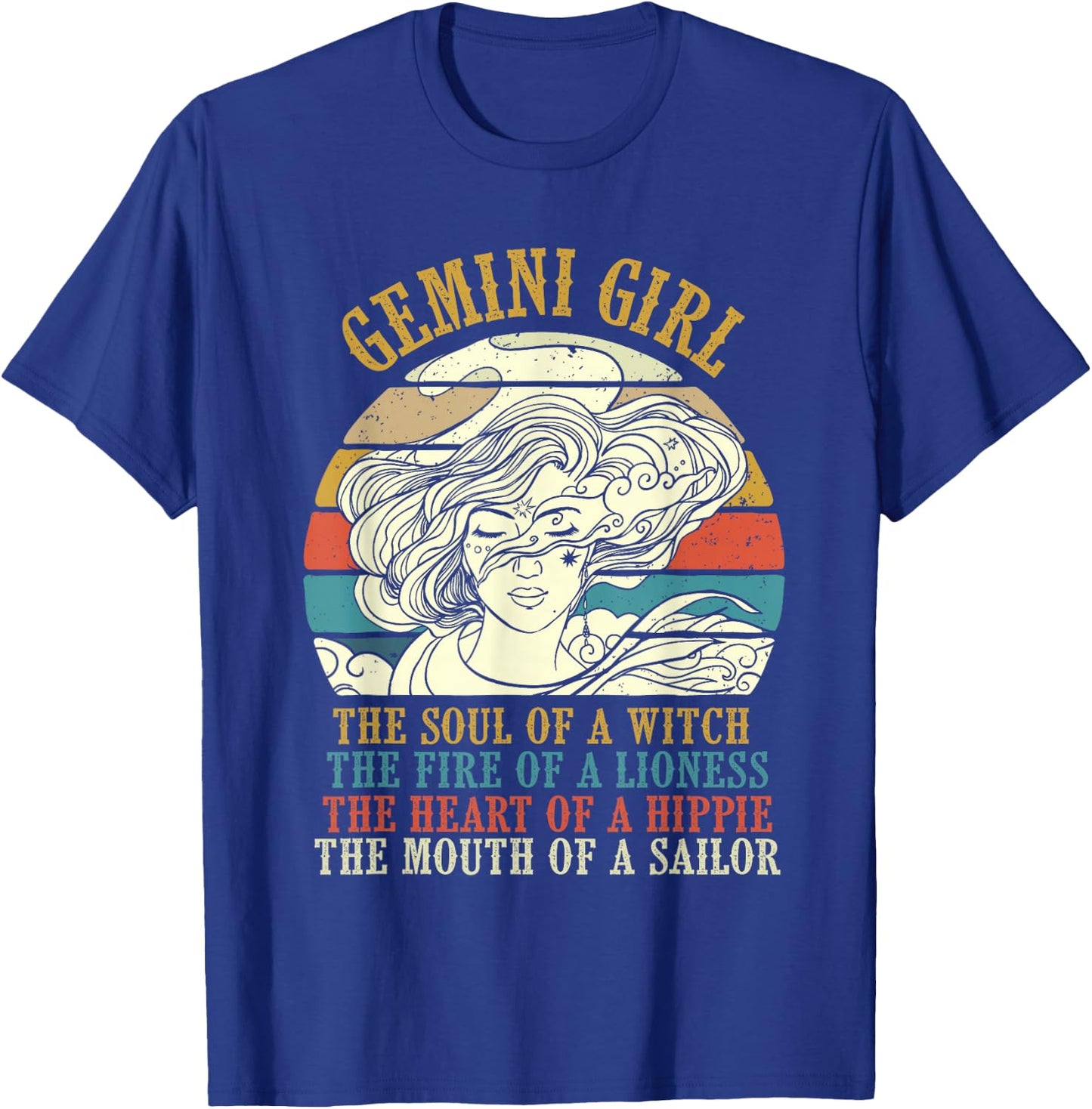 Gemini Girl - Horoscope Astrology Lover Zodiac Sign T-Shirt - T-Shirt | Royal