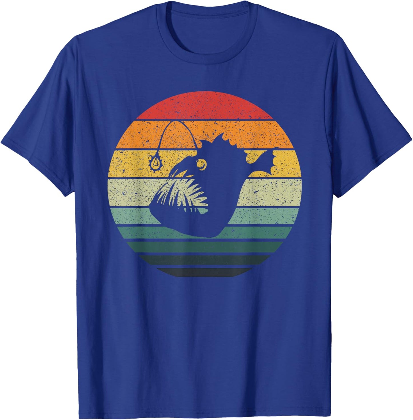 Vintage Angler Fish Retro Design T-Shirt - T-Shirt | Royal