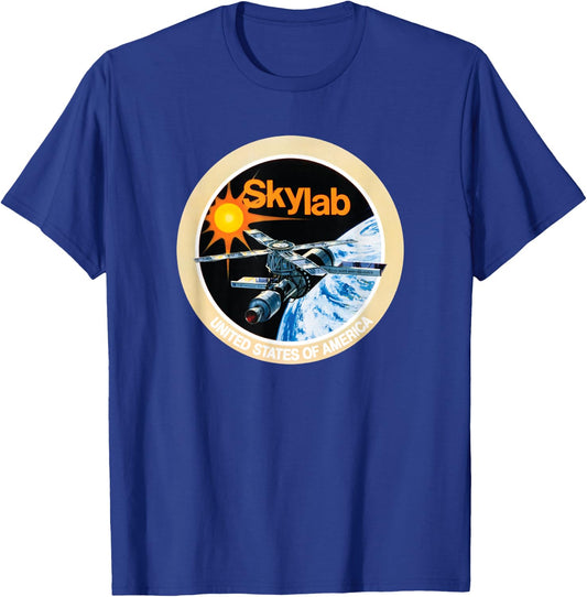 NASA Skylab Space Program T-Shirt - T-Shirt | Royal