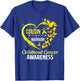 Butterfly Cousin Of A Warrior Childhood Cancer Awareness T-Shirt - T-Shirt | Royal