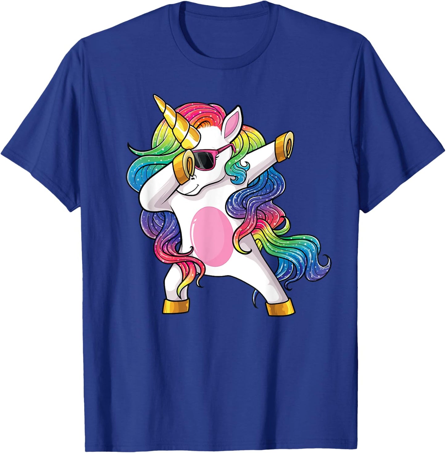 Dabbing Unicorn Shirt Kids Girls Boys Toddlers Dab Unicorn T-Shirt - T-Shirt | Royal