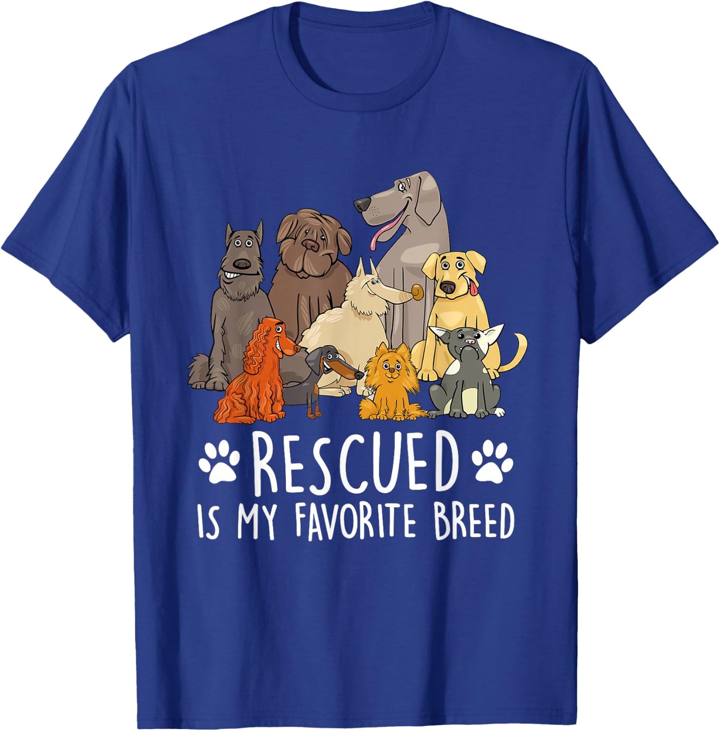 Funny Dog Design with Humorous Saying T-Shirt - T-Shirt | Royal
