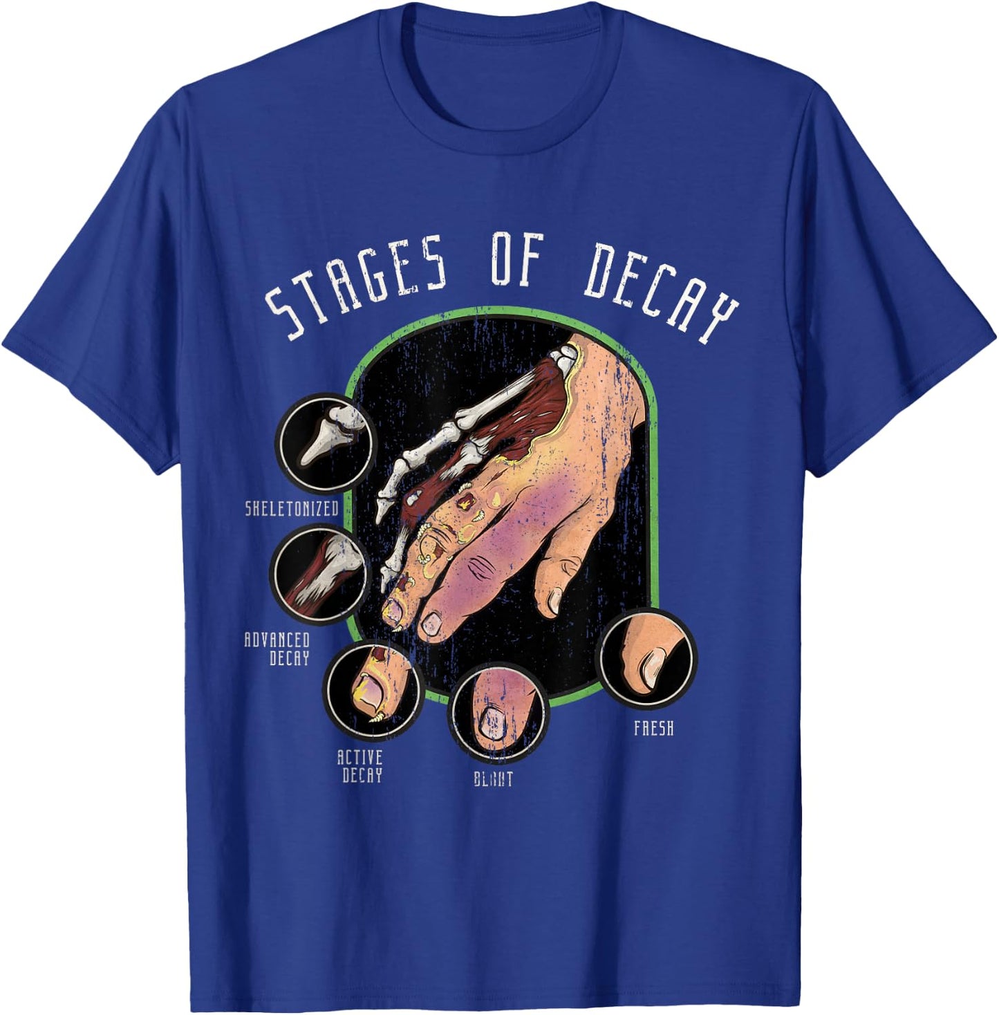 The Stages of Decay - Mortuary Science Mortician Embalmer T-Shirt - T-Shirt | Royal