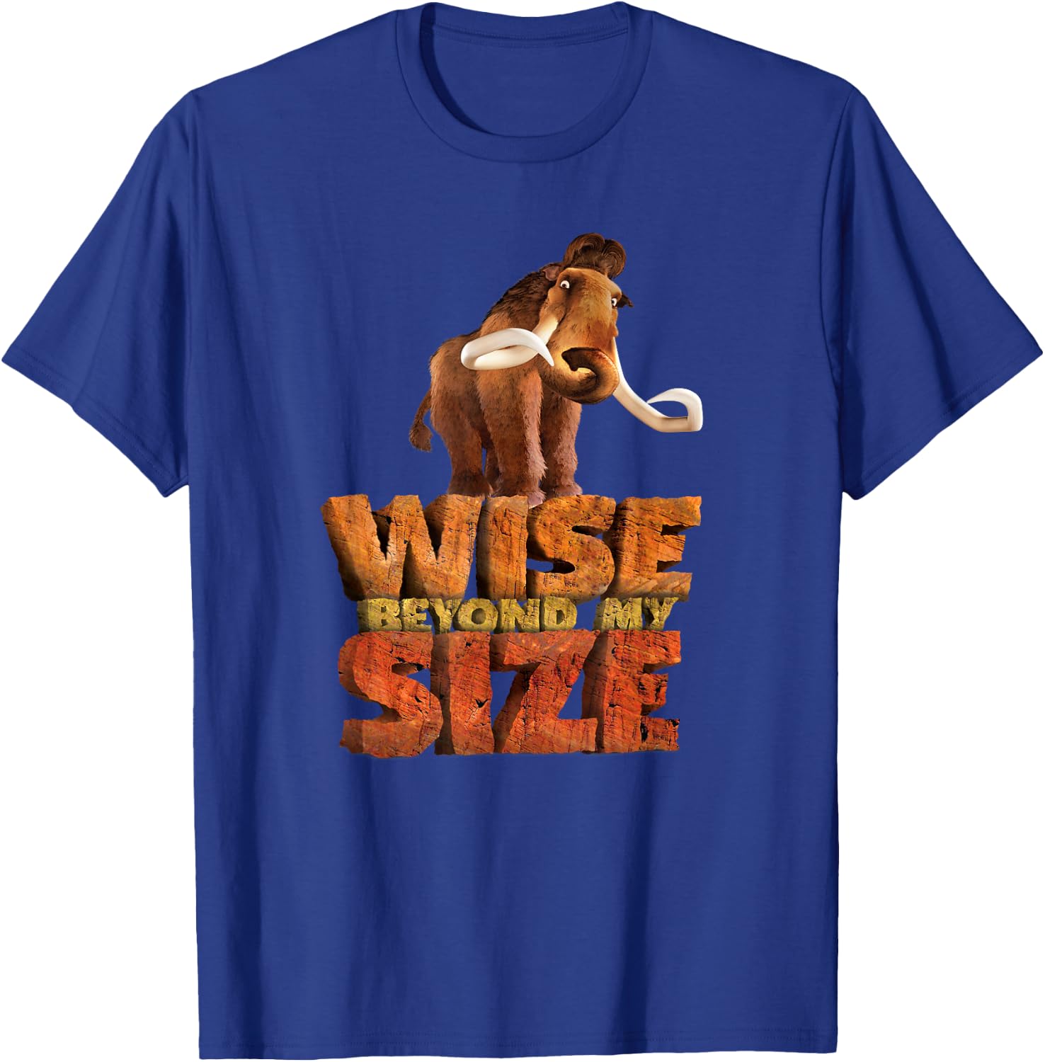 Ice Age Manny Mammoth Wise Beyond My Size T-Shirt - T-Shirt | Royal