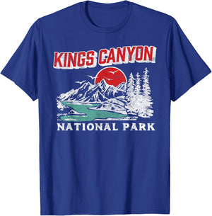 Vintage Kings Canyon National Park 80s California Retro T-Shirt - T-Shirt | Royal