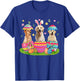 Three Bunny Labrador Retriever Inside Easter Egg Happy T-Shirt - T-Shirt | Royal