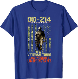 DD-214 It's A Veteran Thing You Wouldn't Understand T-Shirt - T-Shirt | Royal