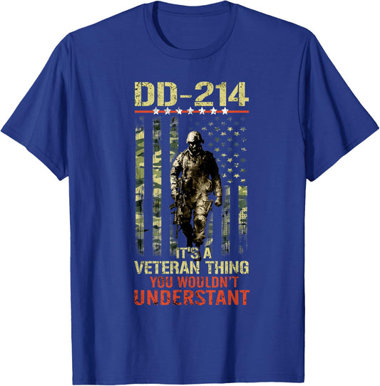 DD-214 It's A Veteran Thing You Wouldn't Understand T-Shirt - T-Shirt | Royal