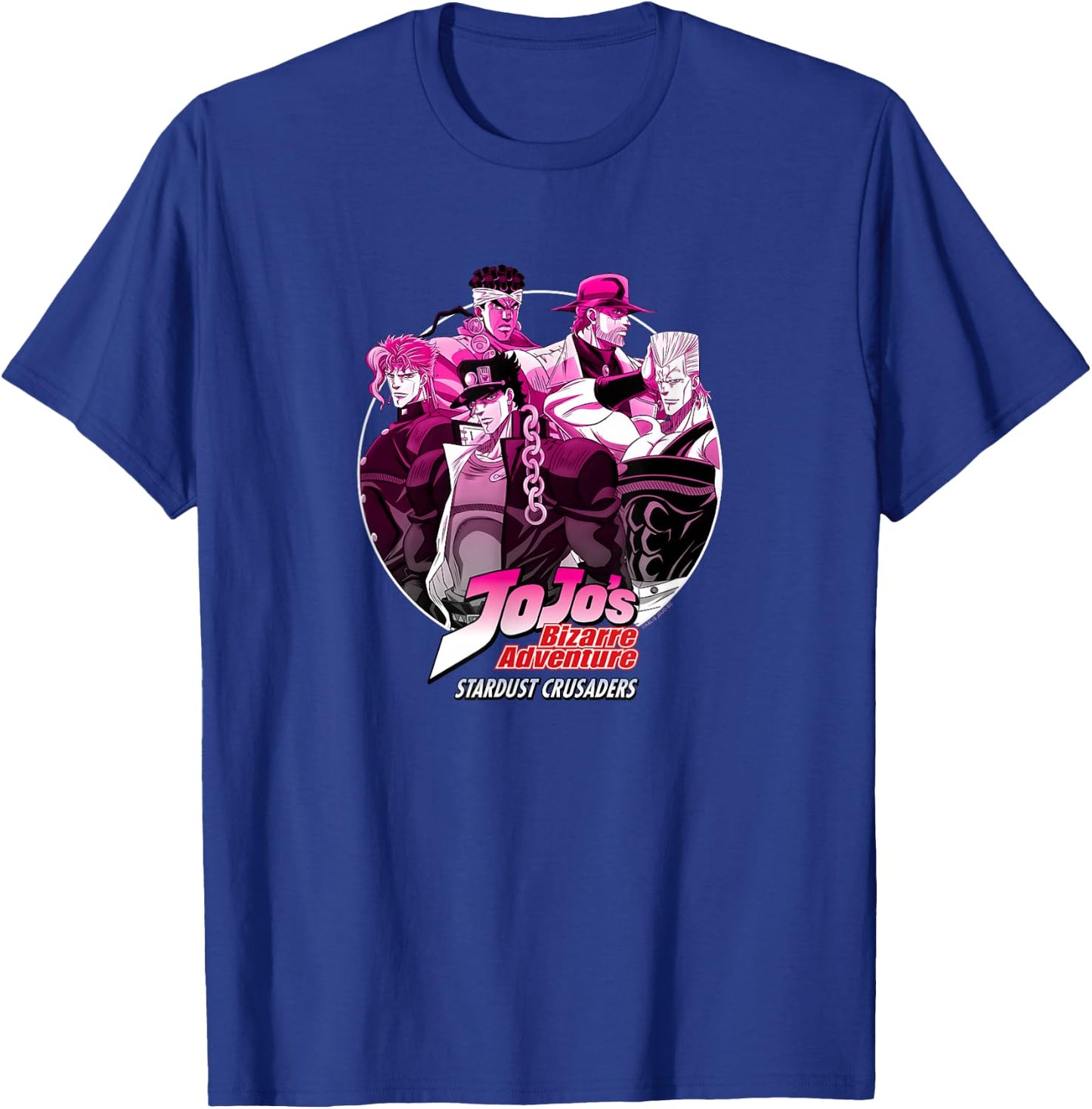 JoJo's Bizarre Adventure Stardust Crusaders Group Anime T-Shirt - T-Shirt | Royal