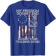My Freedom Doesn't End Where Your Feelings Begin (on back) T-Shirt - T-Shirt | Royal