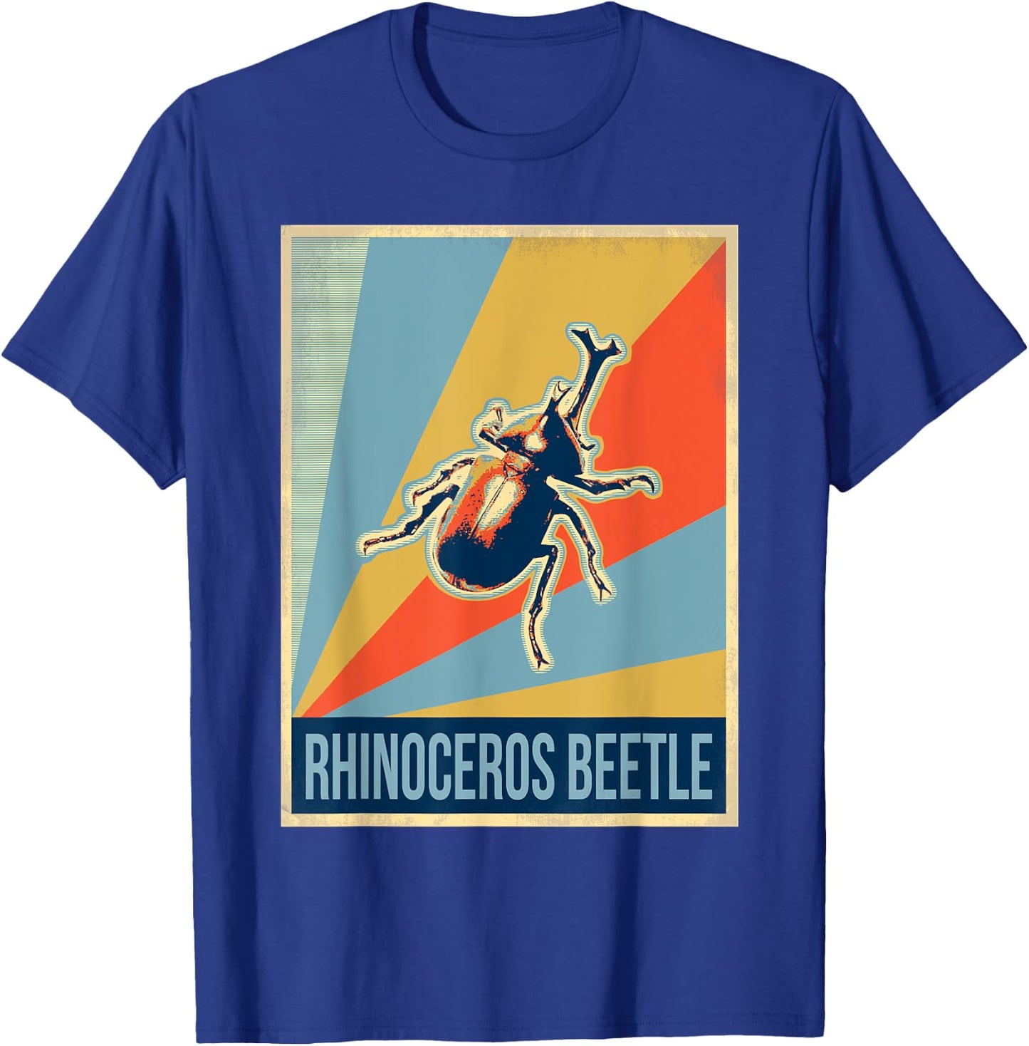 Vintage Rhinoceros Beetle T Shirt T-Shirt - T-Shirt | Royal