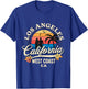 Los Angeles California Beach Surf Summer Vacation Vintage T-Shirt - T-Shirt | Royal