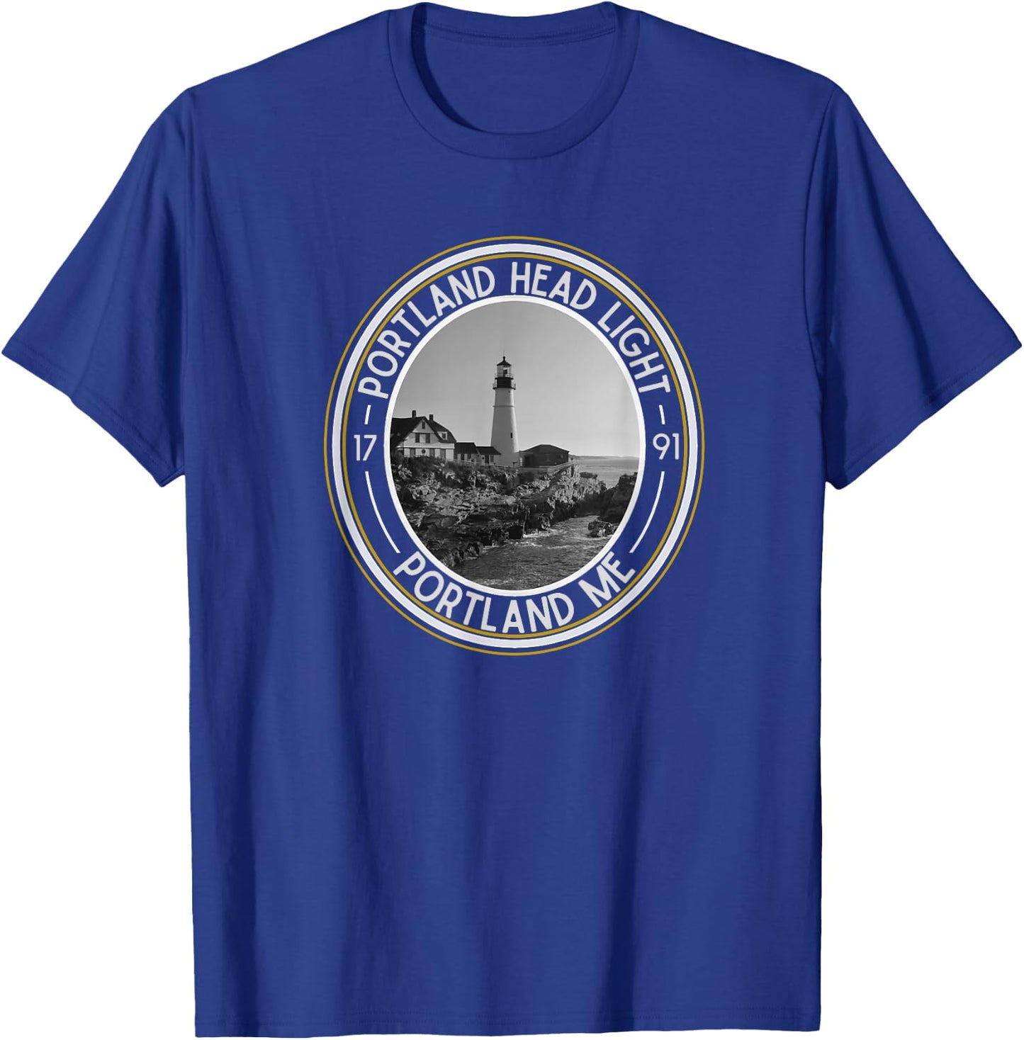 Portland Head Light Maine T-Shirt - T-Shirt | Royal