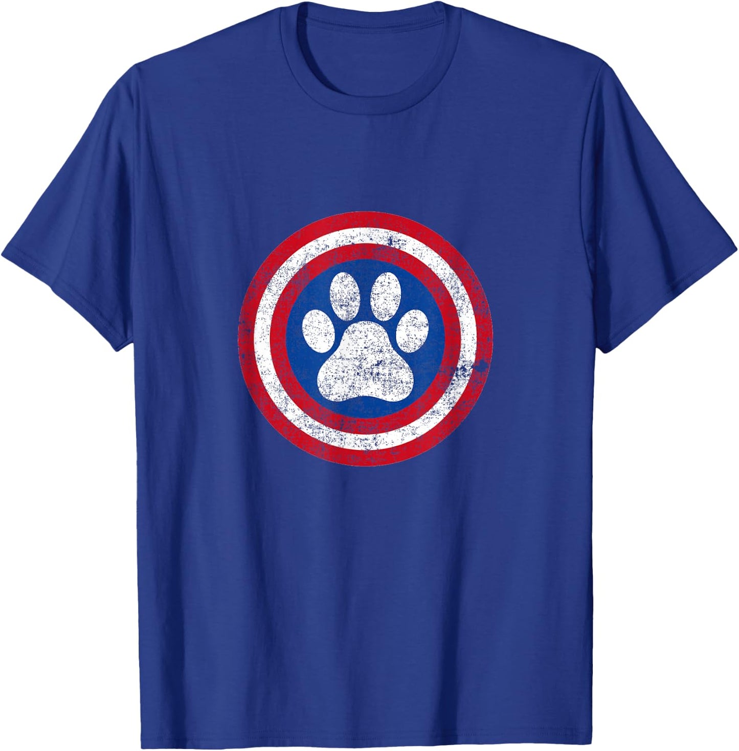 Captain Dog Super Hero Funny Pet Lover T-Shirt - T-Shirt | Royal