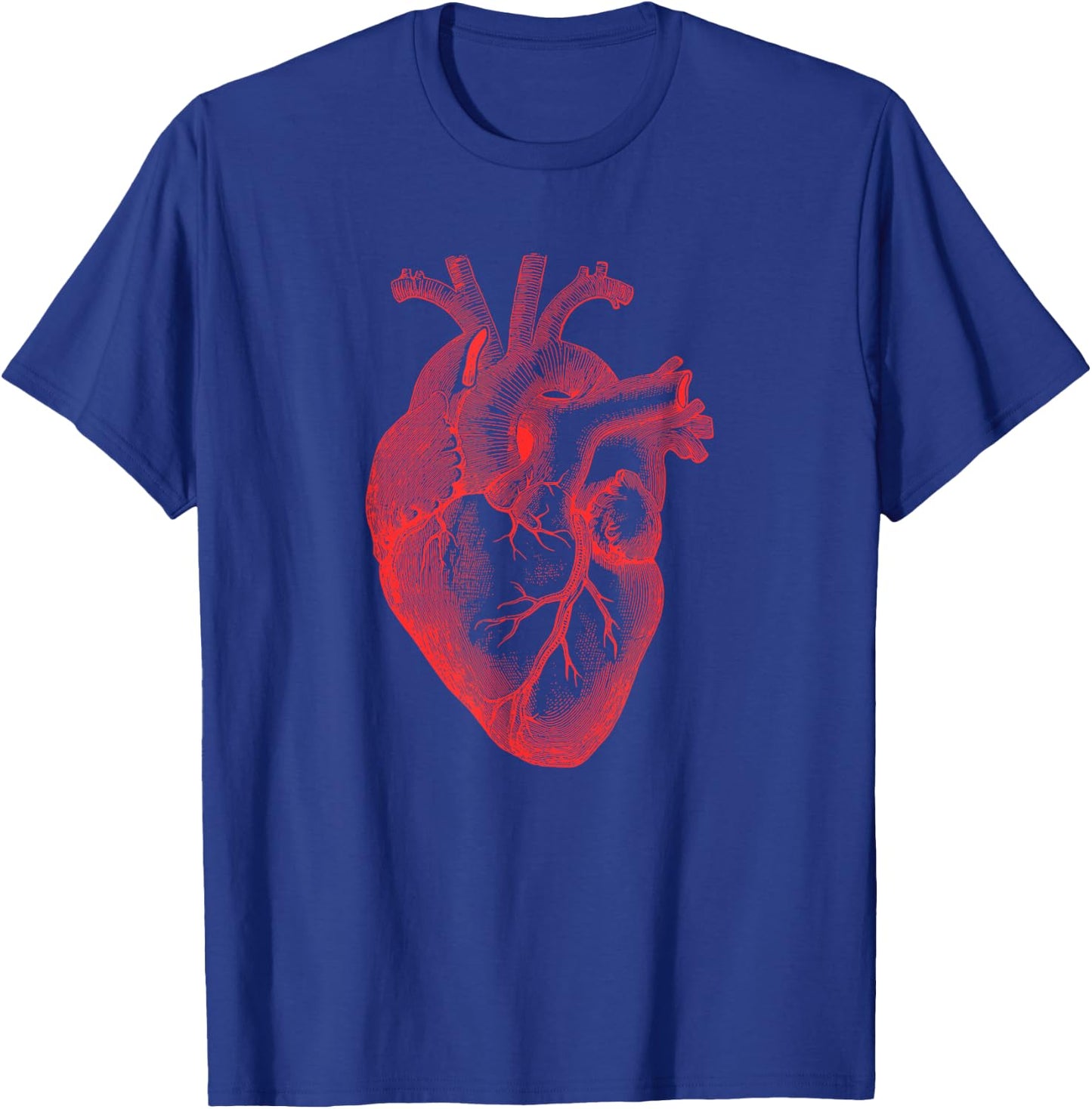 Anatomical Heart Spreading Love Valentine Gift T-Shirt - T-Shirt | Royal