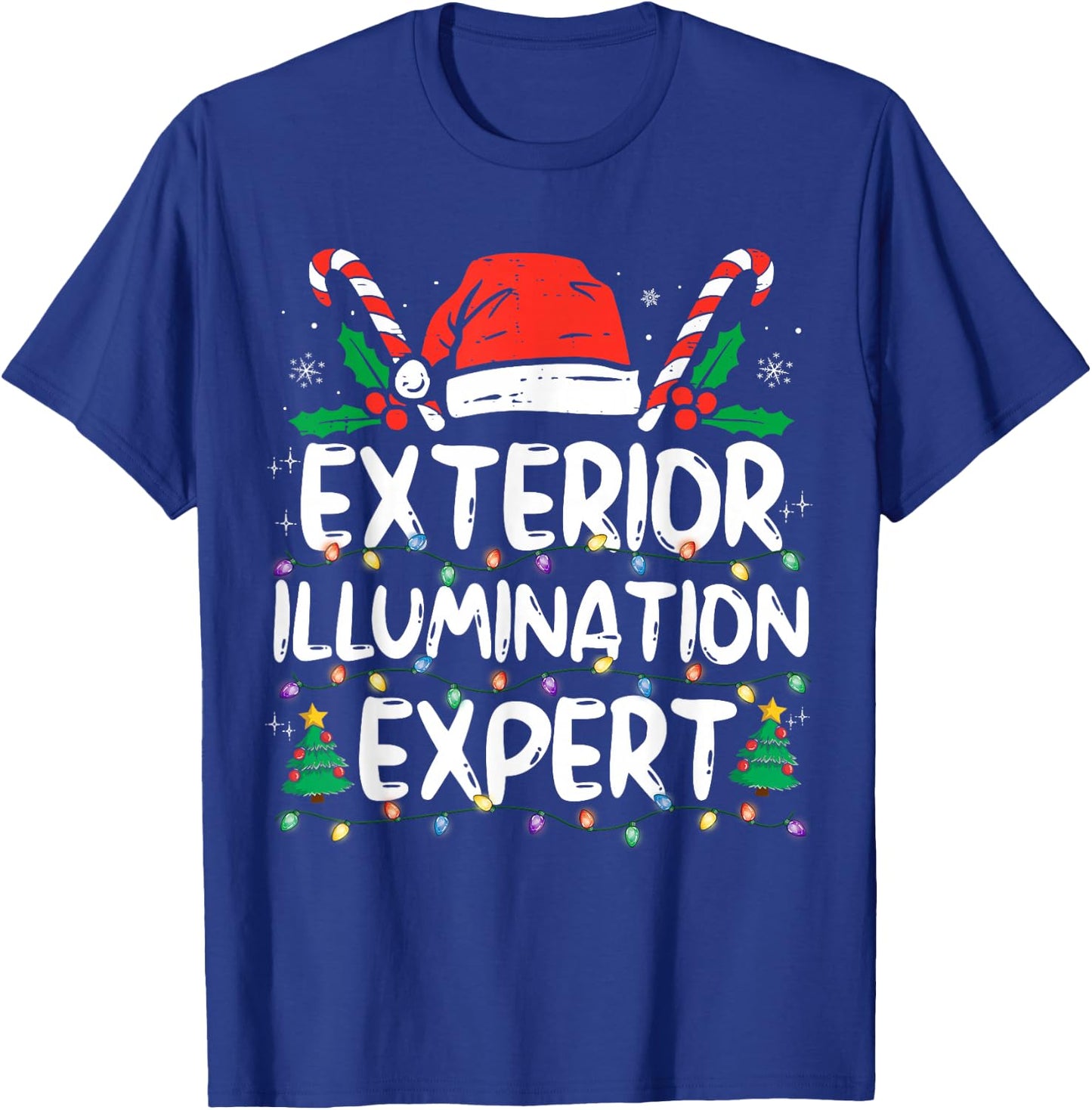 Exterior Illumination Expert Christmas Light Family Xmas T-Shirt - T-Shirt | Royal