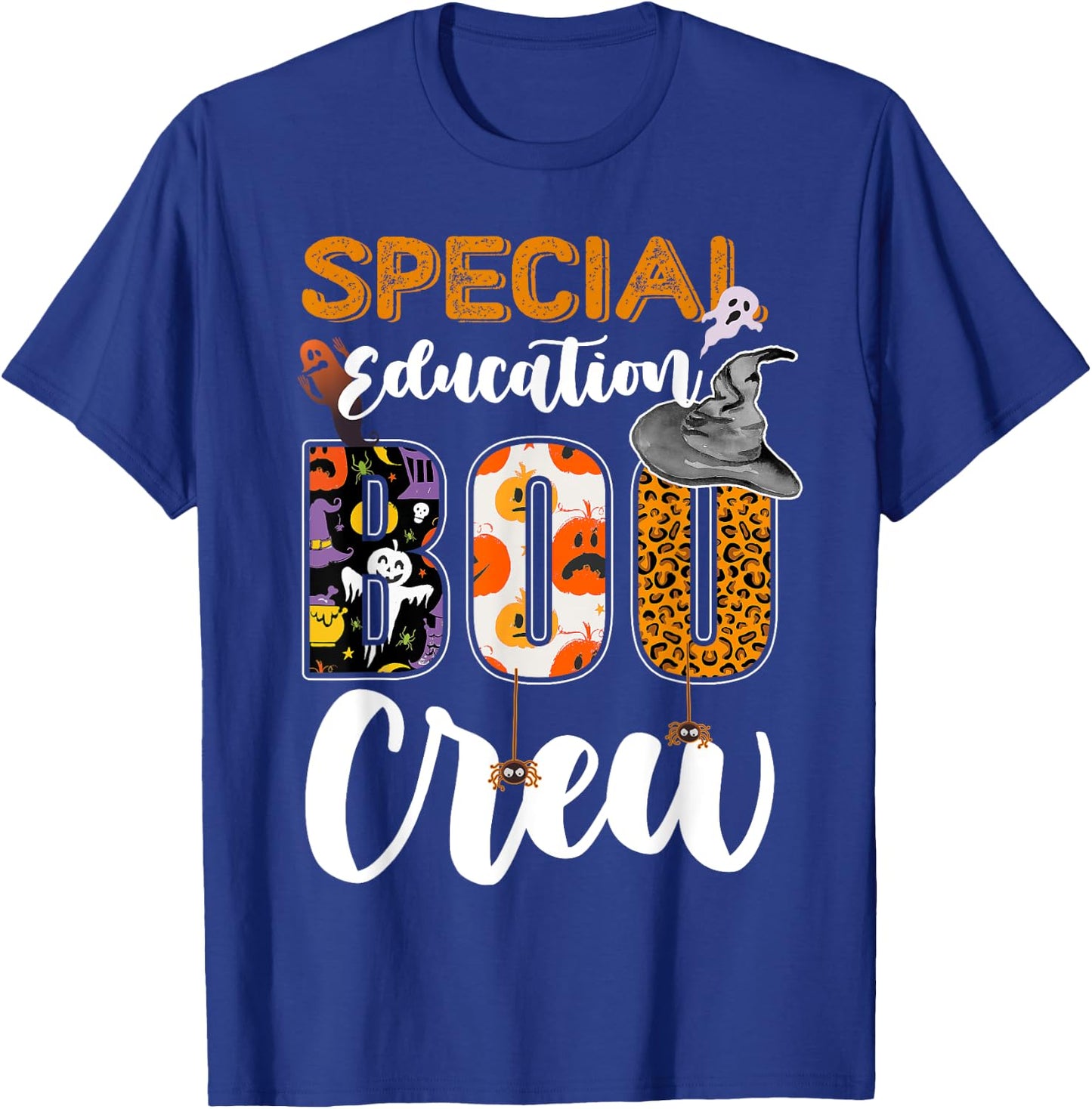 Special Education Boo Crew Ghost Funny Halloween Matching T-Shirt - T-Shirt | Royal