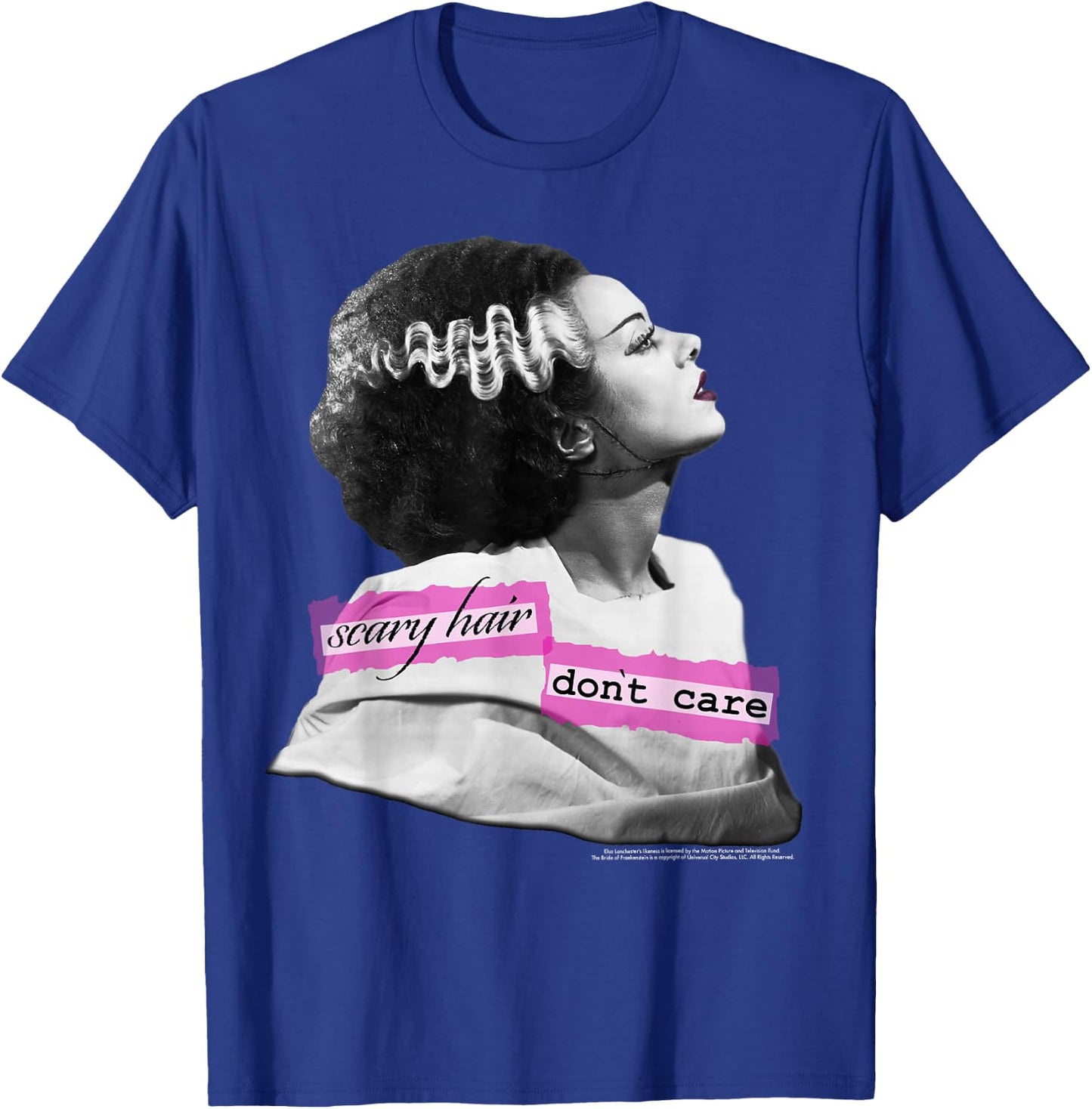 Universal Monsters Bride Of Frankenstein Scary Hair T-Shirt - T-Shirt | Royal